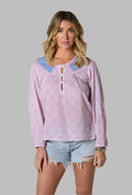 Cora Printed Blouse Pink